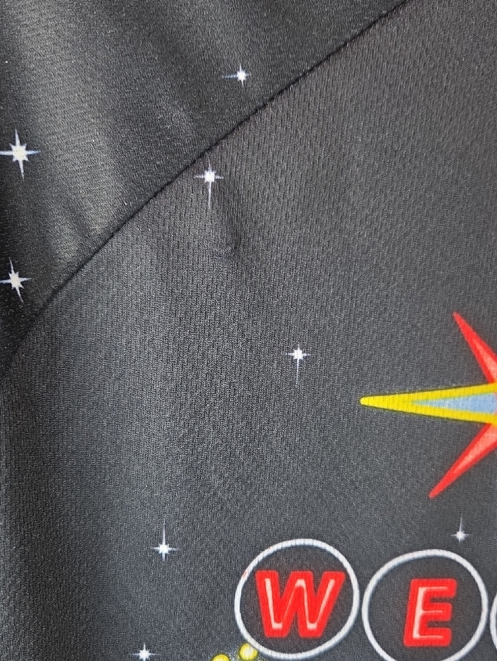 Men's Las Vegas Graphic Cycling Jersey in Blue and Black - Picture 4 of 12